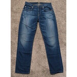 Women's 7 For All Mankind Relaxed Skinny Denim Blue Jeans